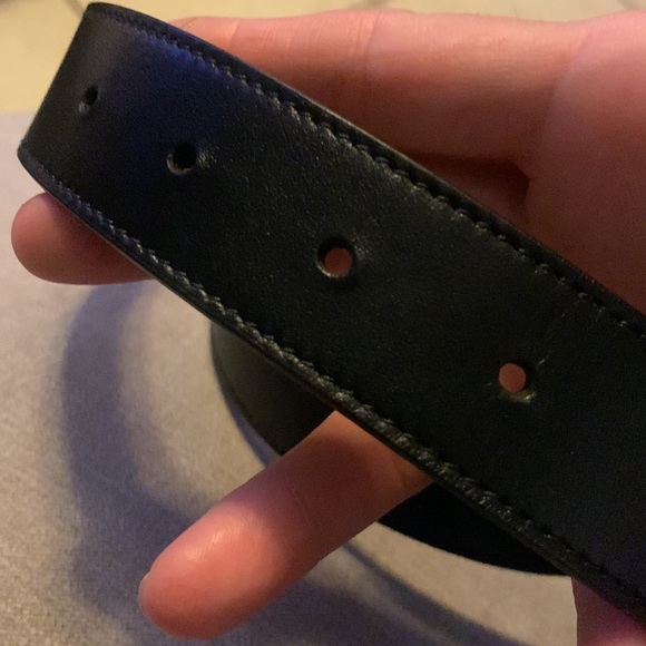 Gucci gg marmot leather belt with shiny buckle like new - Picture 8 of 11
